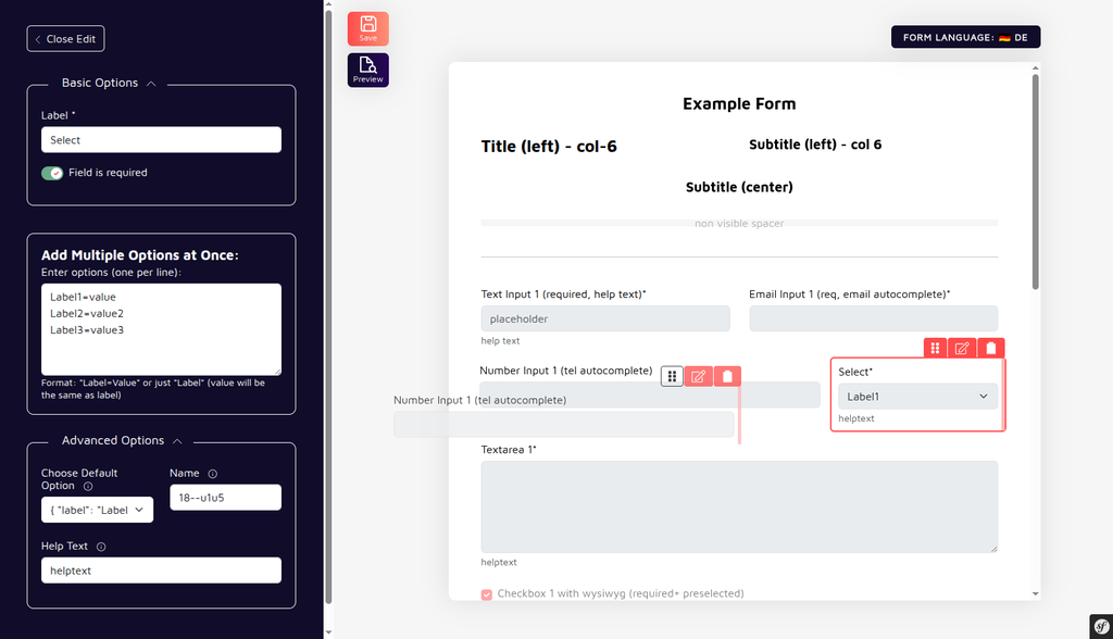 Easy Form Builder