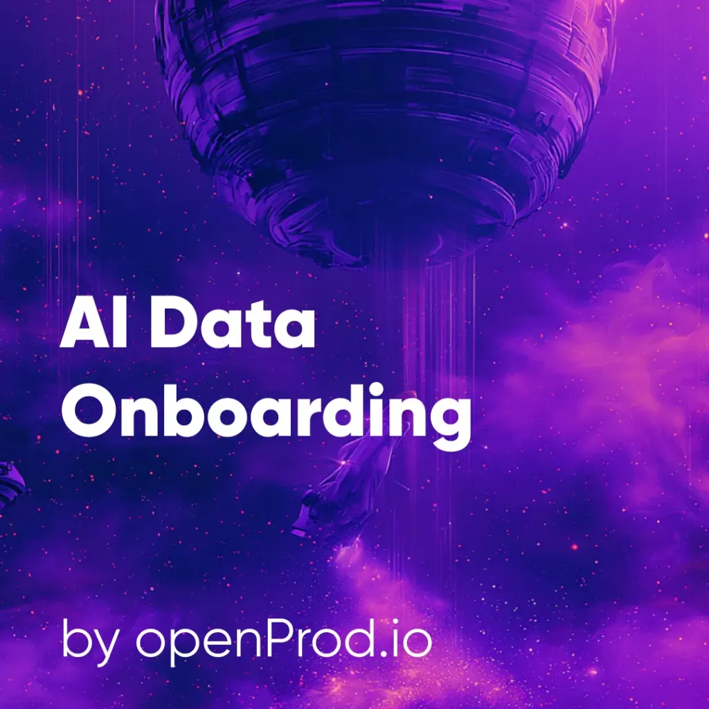 openProd.io AI Data Onboarding